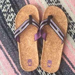 Mens Pink Flamingo Flip Flops Flip Sandals Bioworld L Large 10-11